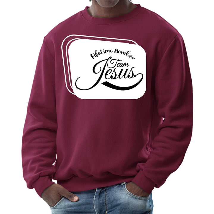 Mens Graphic Sweatshirt Lifetime Member Team Jesus - Mens | Sweatshirts