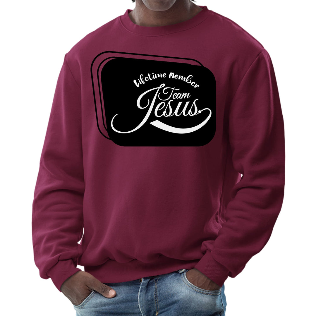 Mens Graphic Sweatshirt Lifetime Member Team Jesus - Mens | Sweatshirts