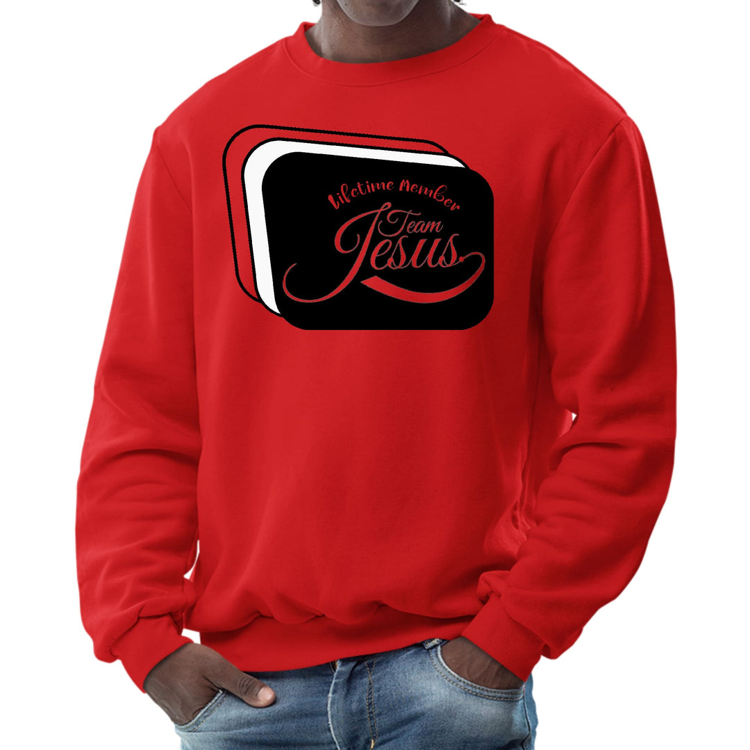 Mens Graphic Sweatshirt Lifetime Member Team Jesus - Mens | Sweatshirts