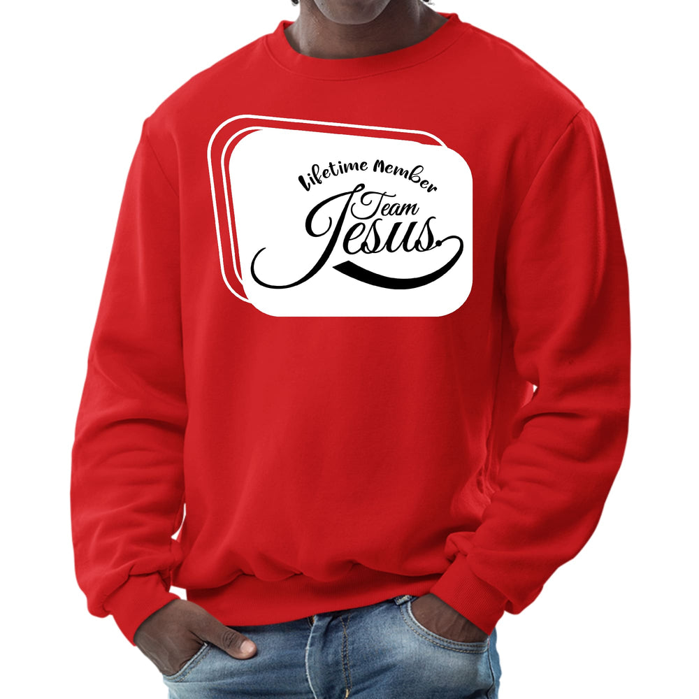 Mens Graphic Sweatshirt Lifetime Member Team Jesus - Mens | Sweatshirts