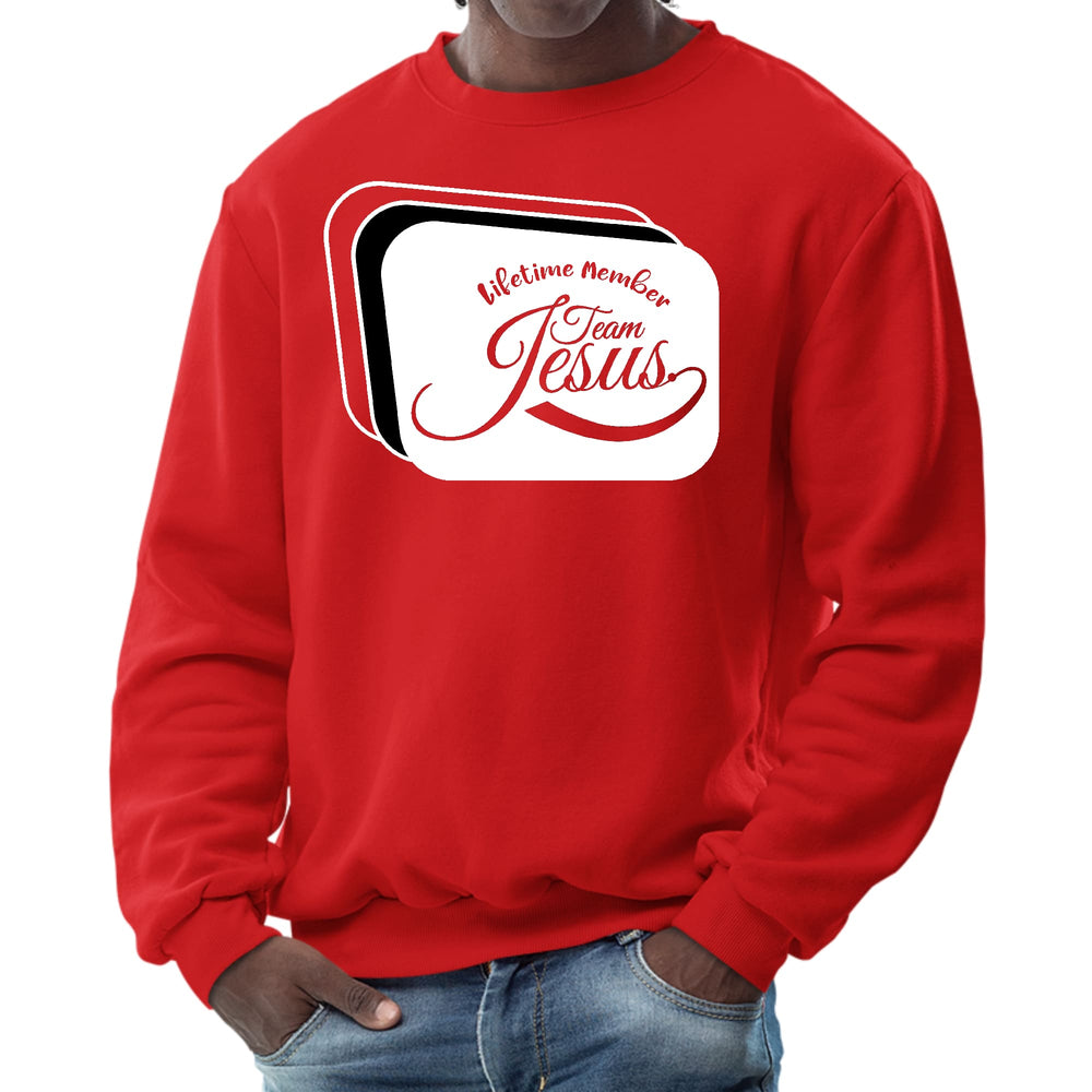 Mens Graphic Sweatshirt Lifetime Member Team Jesus - Mens | Sweatshirts