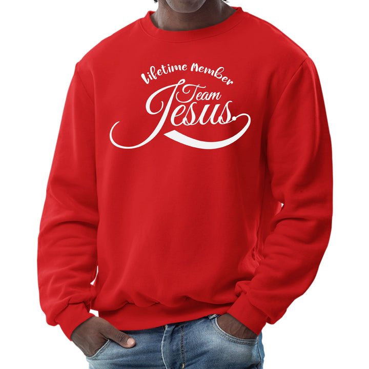 Mens Graphic Sweatshirt Lifetime Member Team Jesus - Mens | Sweatshirts