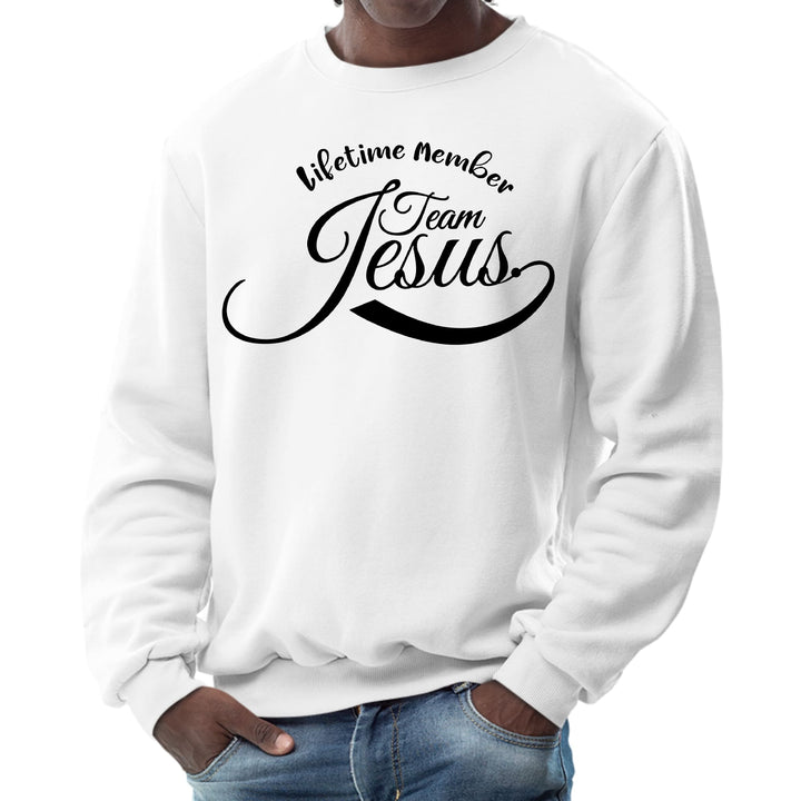 Mens Graphic Sweatshirt Lifetime Member Team Jesus - Mens | Sweatshirts