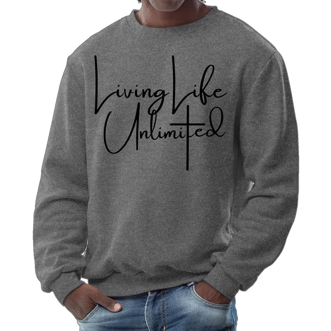 Mens Graphic Sweatshirt Living Life Unlimited - Mens | Sweatshirts