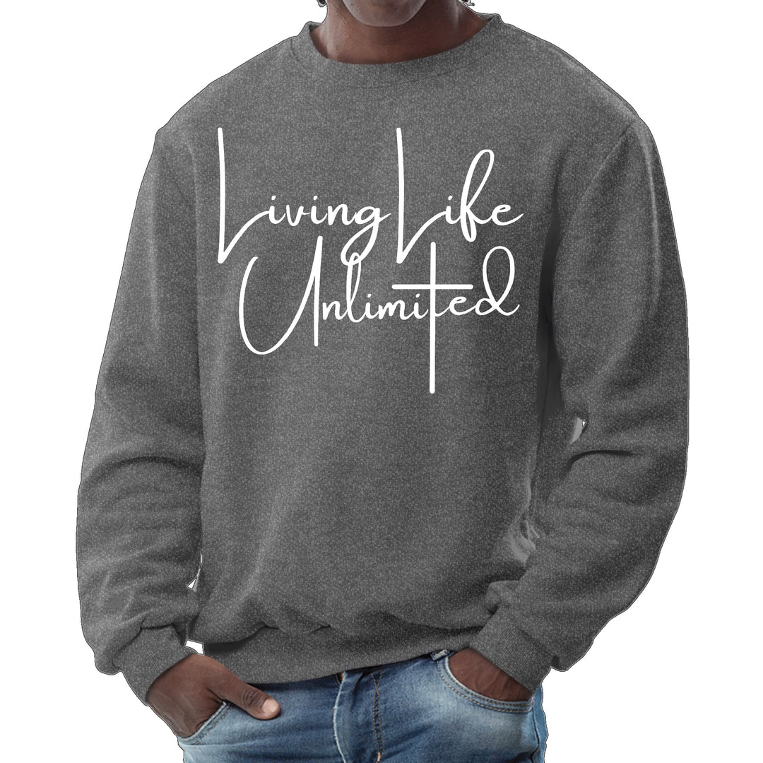 Mens Graphic Sweatshirt Living Life Unlimited - Mens | Sweatshirts