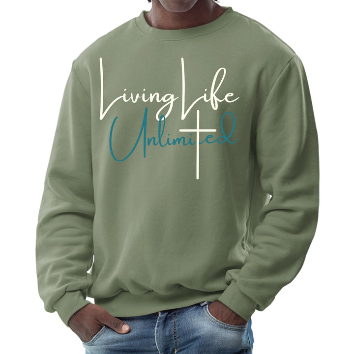 Mens Graphic Sweatshirt Living Life Unlimited - Mens | Sweatshirts