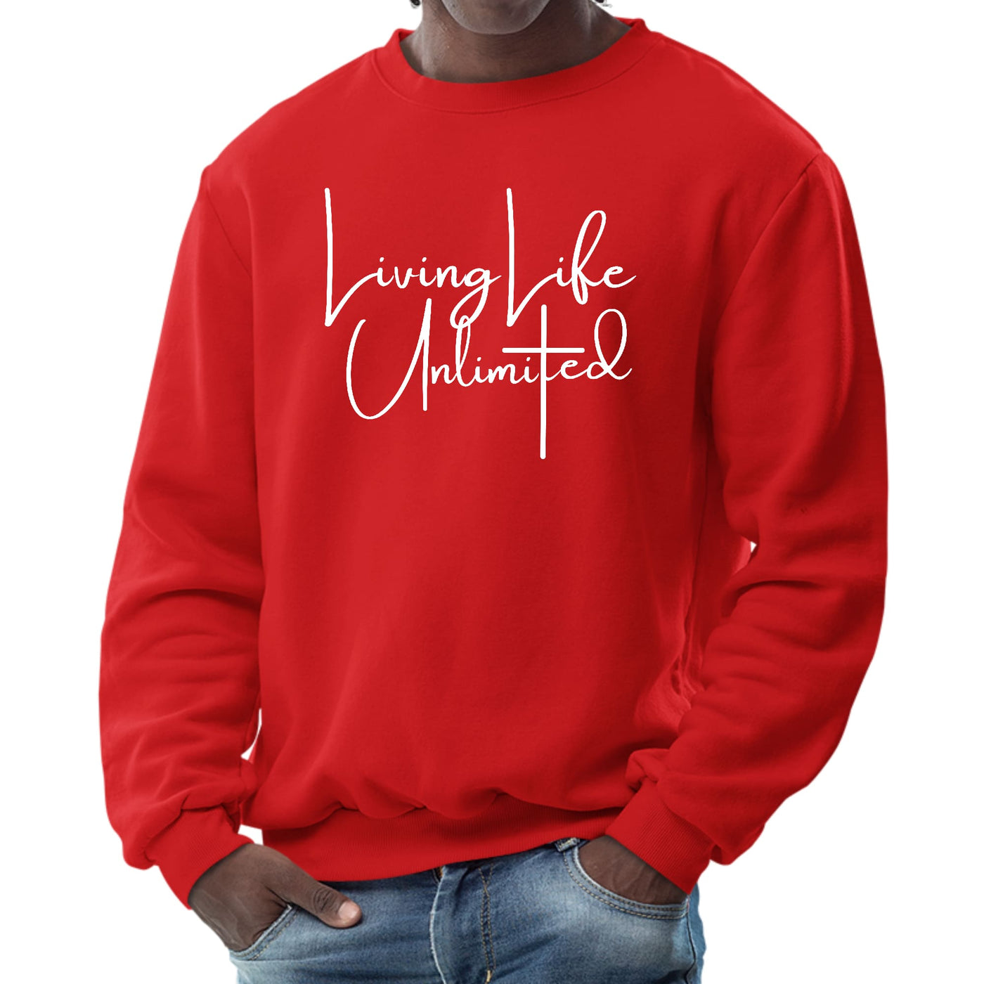 Mens Graphic Sweatshirt Living Life Unlimited - Mens | Sweatshirts