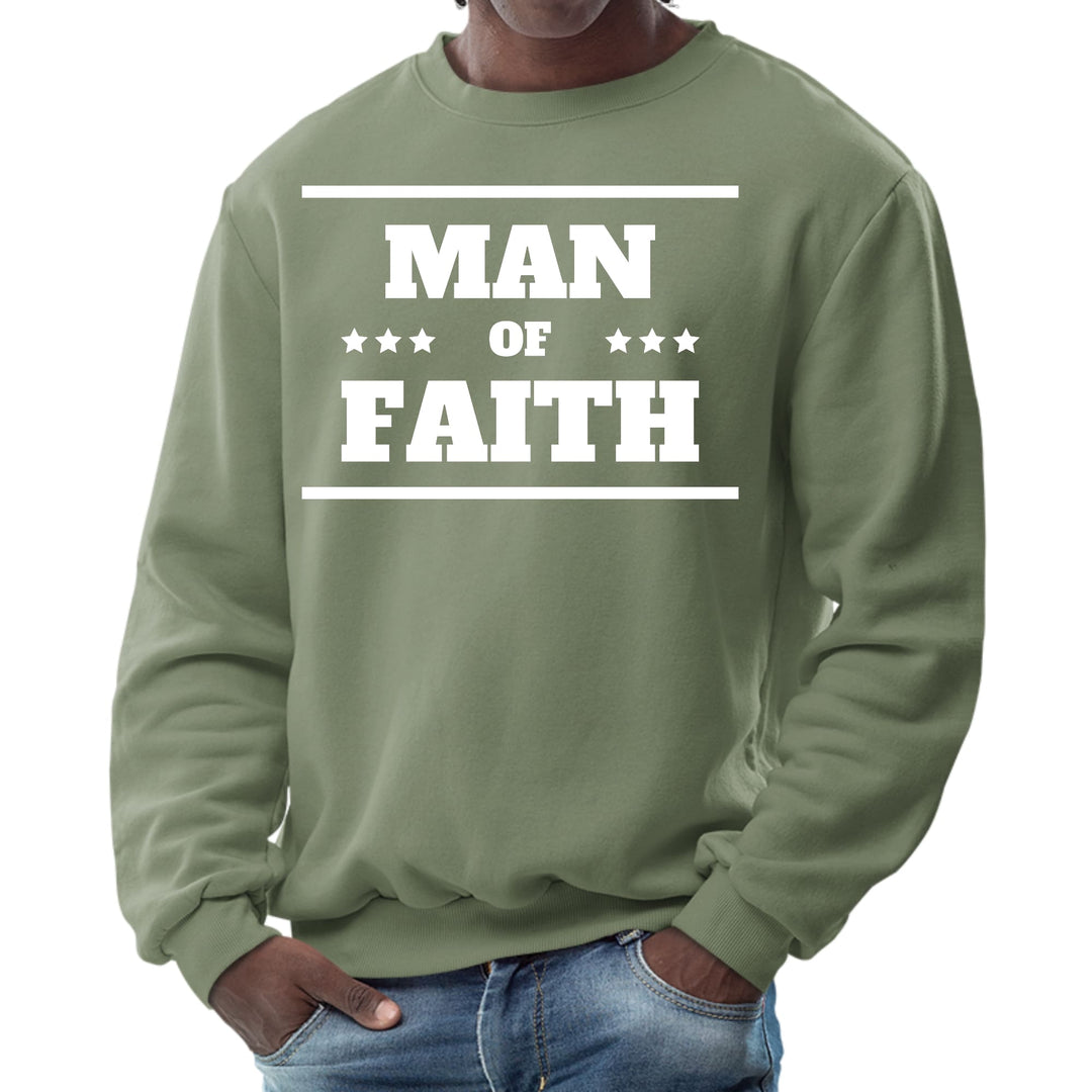 Mens Graphic Sweatshirt Man of Faith - Mens | Sweatshirts