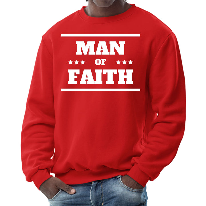 Mens Graphic Sweatshirt Man of Faith - Mens | Sweatshirts