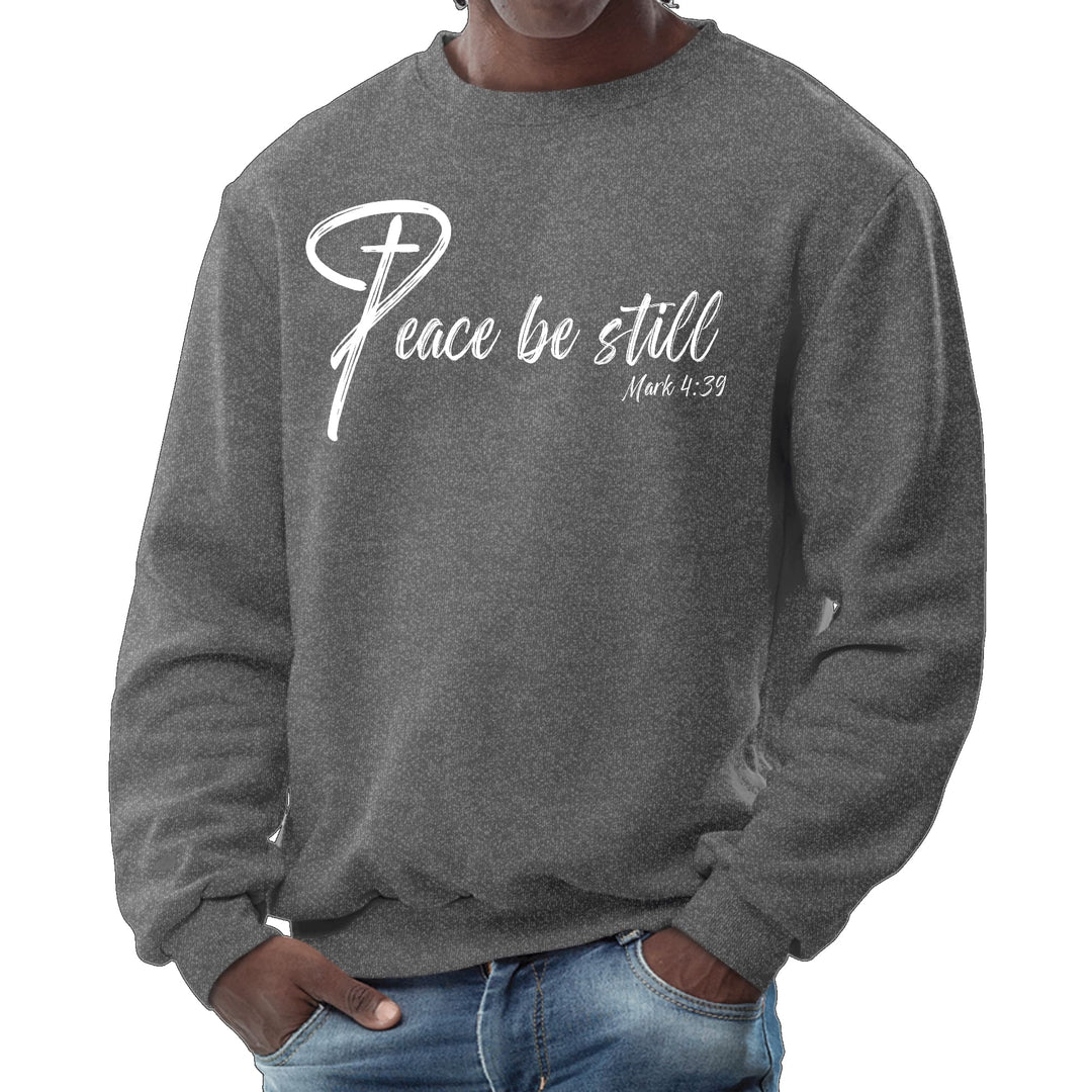 Mens Graphic Sweatshirt Peace be Still - Mens | Sweatshirts