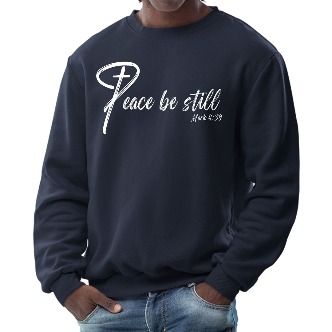 Mens Graphic Sweatshirt Peace be Still - Mens | Sweatshirts