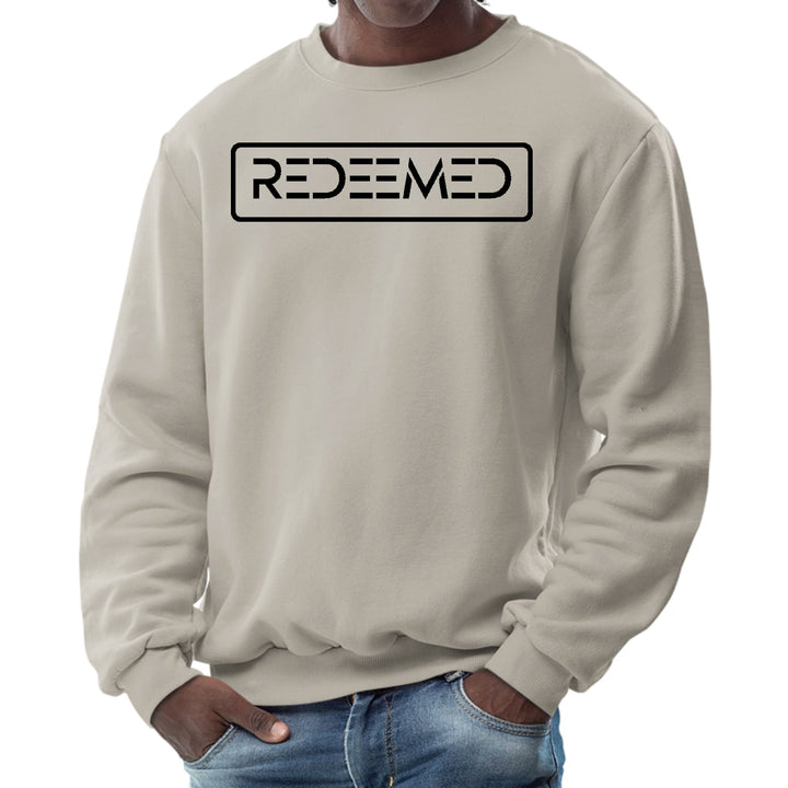 Mens Graphic Sweatshirt Redeemed Black Illustration - Mens | Sweatshirts