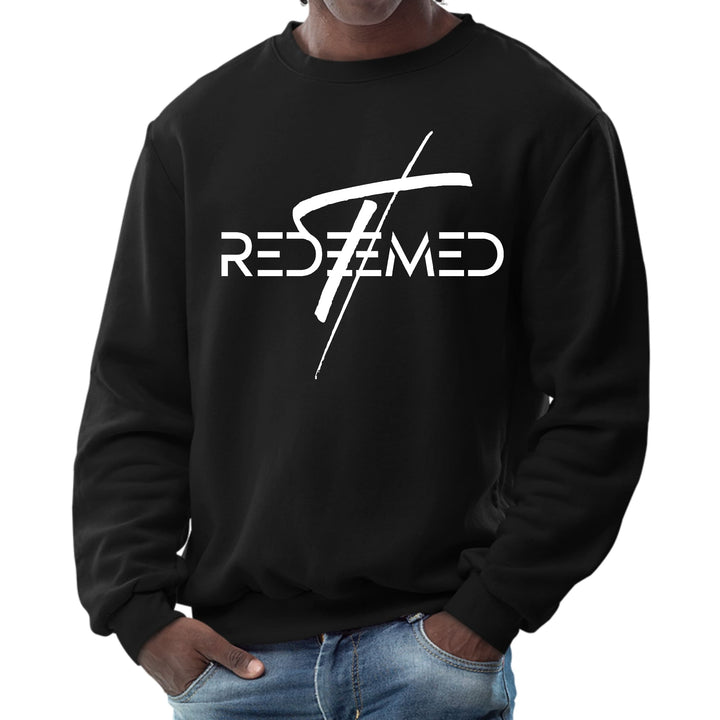 Mens Graphic Sweatshirt Redeemed Cross - Mens | Sweatshirts