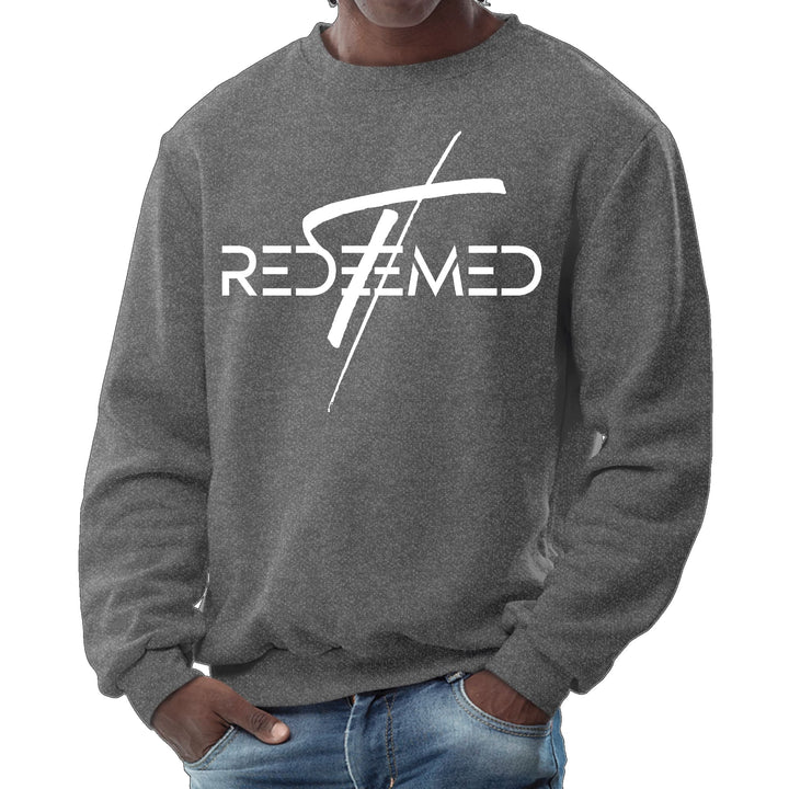 Mens Graphic Sweatshirt Redeemed Cross - Mens | Sweatshirts