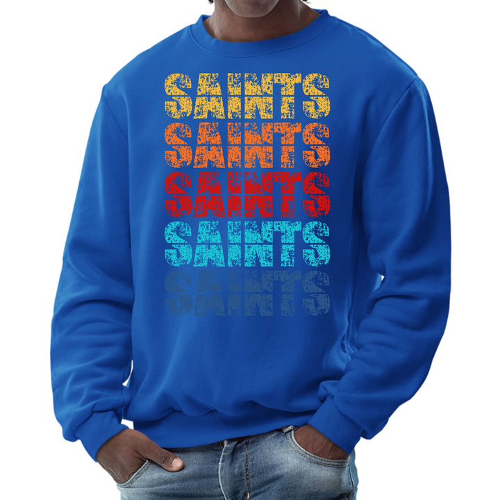 Mens Graphic Sweatshirt Saints Colorful Art Illustration - Mens | Sweatshirts