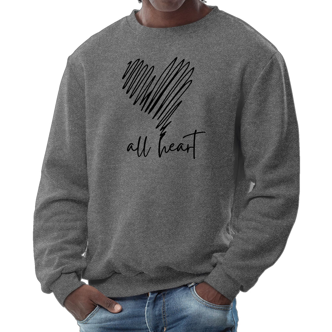 Mens Graphic Sweatshirt Say it Soul All Heart Line Art - Mens | Sweatshirts