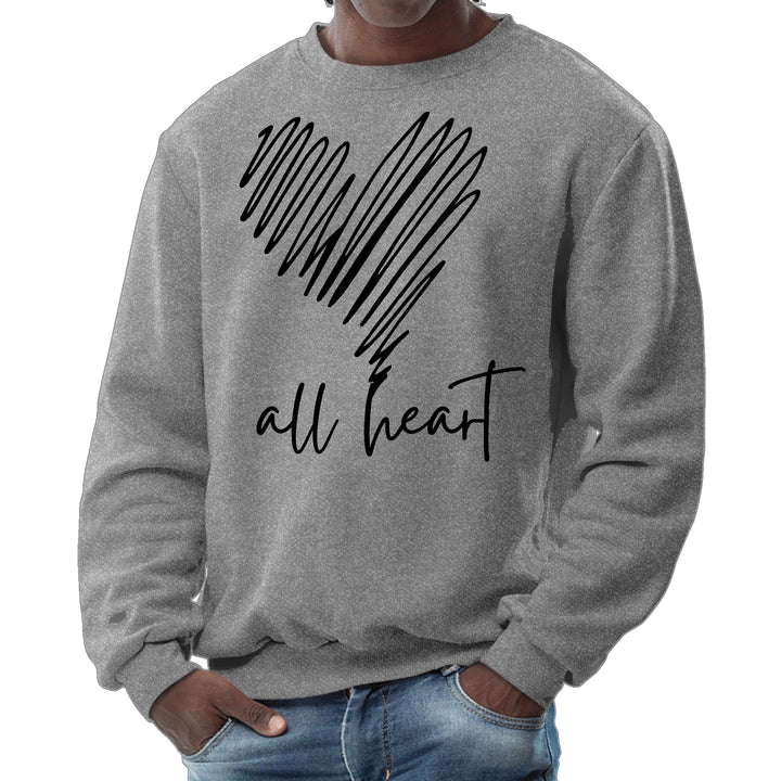 Mens Graphic Sweatshirt - Say it Soul - All Heart Line Art - Mens | Sweatshirts