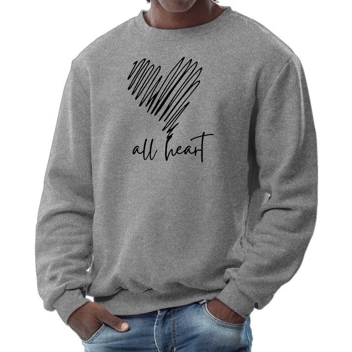 Mens Graphic Sweatshirt Say it Soul All Heart Line Art - Mens | Sweatshirts