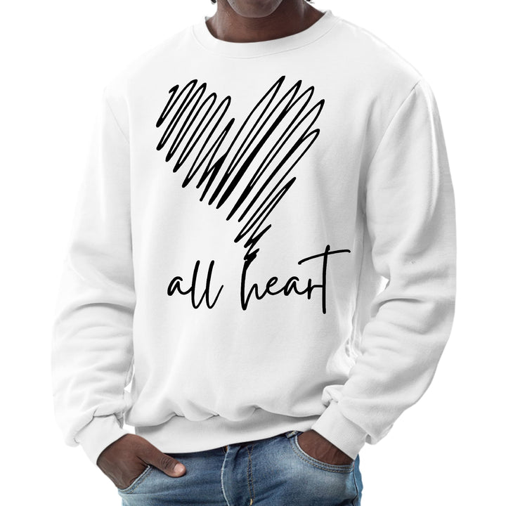 Mens Graphic Sweatshirt - Say it Soul - All Heart Line Art - Mens | Sweatshirts