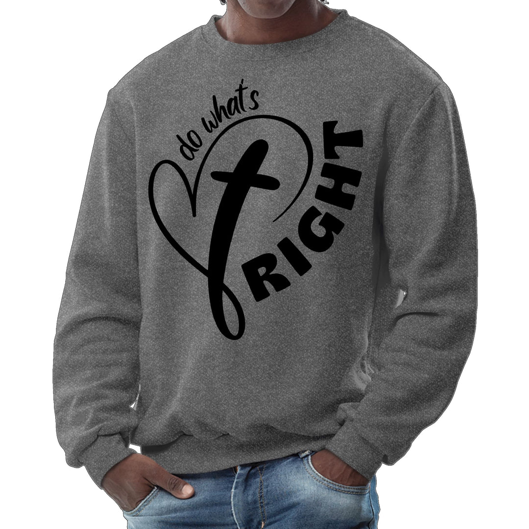 Mens Graphic Sweatshirt Say it Soul - do What’s Right Black - Mens | Sweatshirts