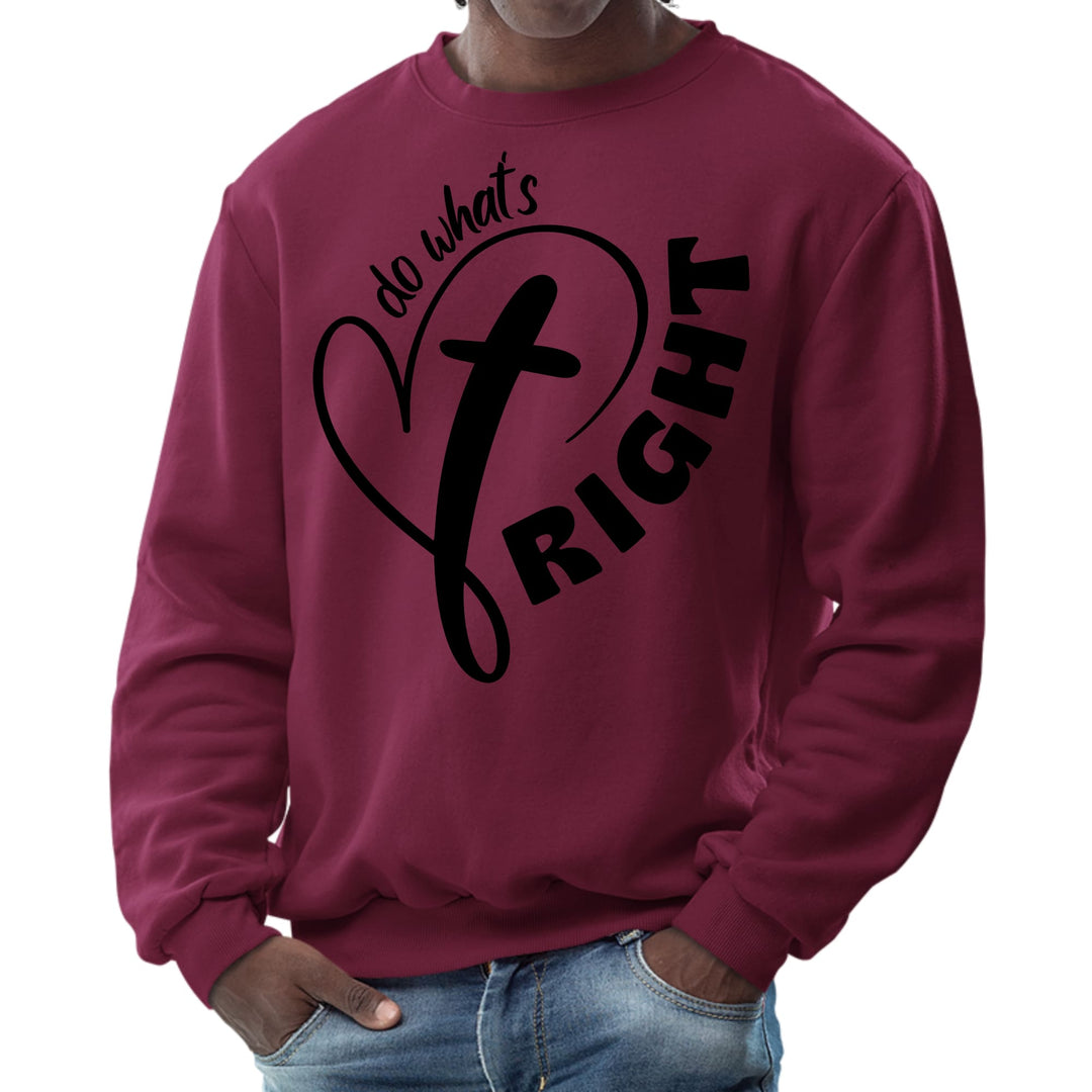 Mens Graphic Sweatshirt Say it Soul - do What’s Right Black - Mens | Sweatshirts