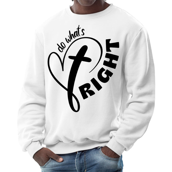 Mens Graphic Sweatshirt Say it Soul - do What’s Right Black - Mens | Sweatshirts