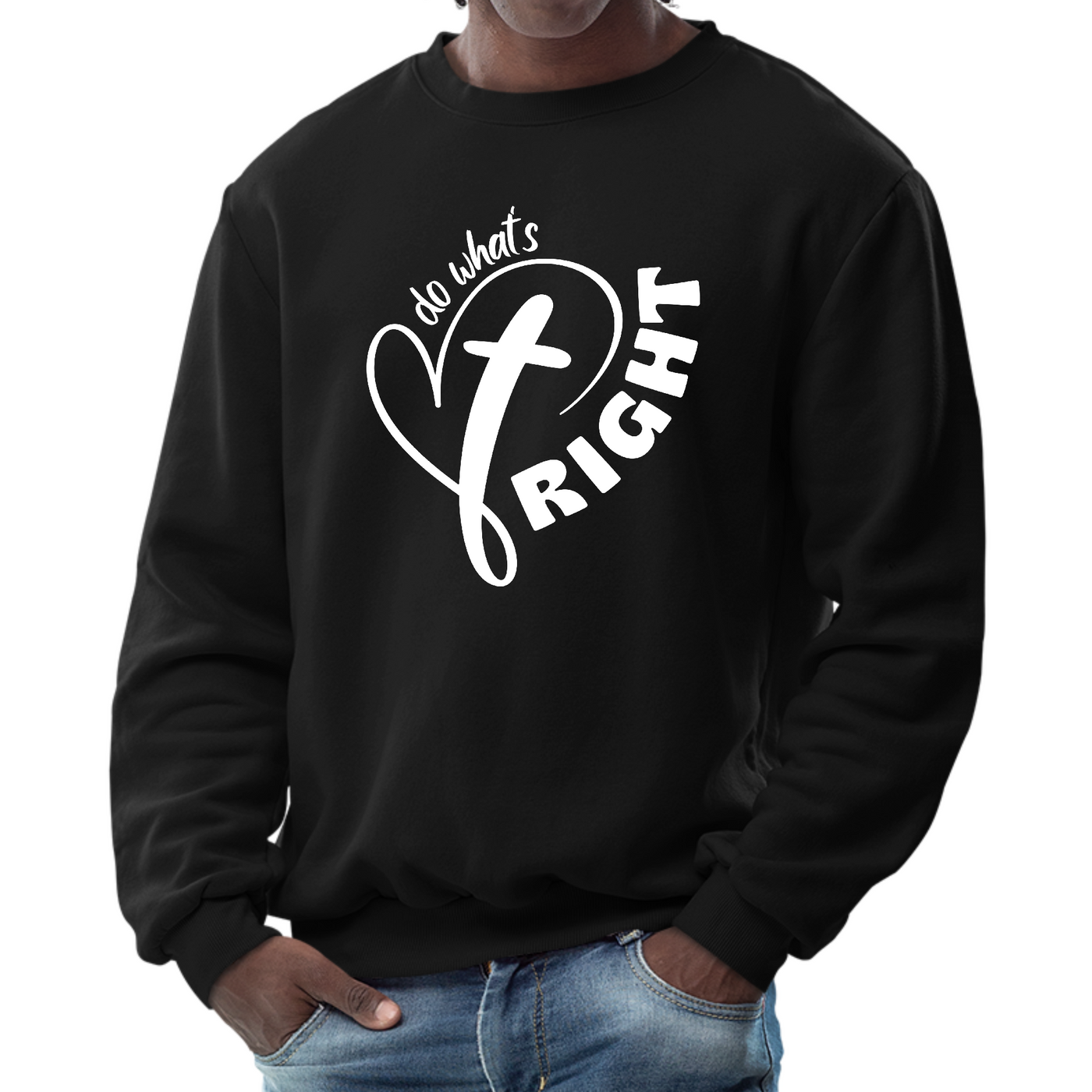 Mens Graphic Sweatshirt Say It Soul - Do What’s Right - Mens | Sweatshirts