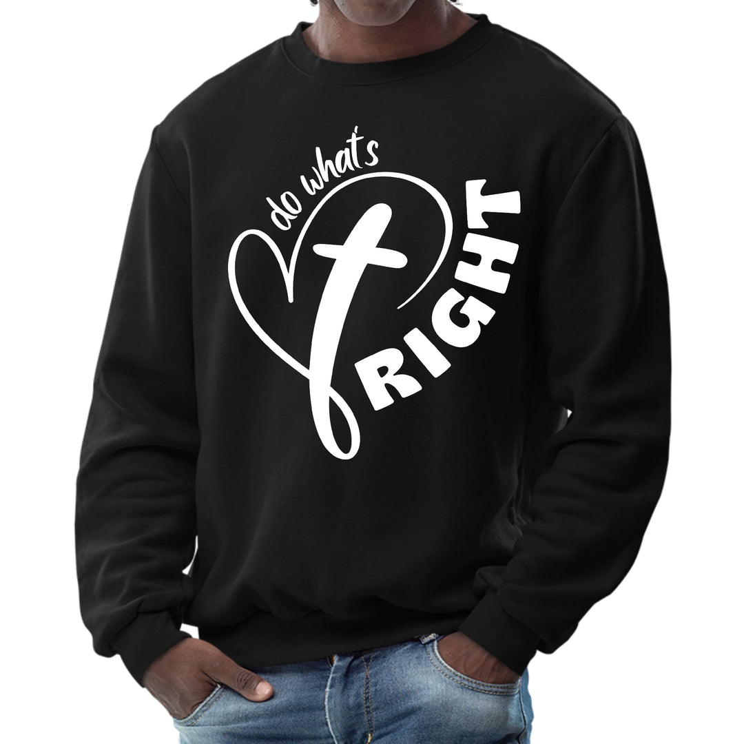 Mens Graphic Sweatshirt Say it Soul - do What’s Right - Mens | Sweatshirts