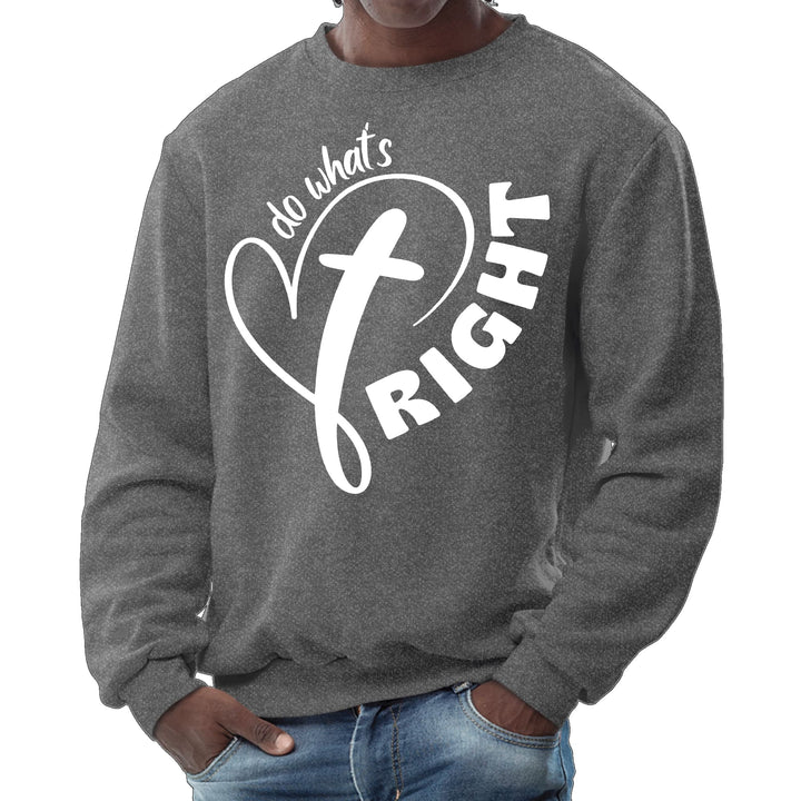 Mens Graphic Sweatshirt Say it Soul - do What’s Right - Mens | Sweatshirts