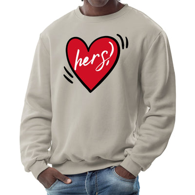 Mens Graphic Sweatshirt Say It Soul Her Heart Couples - Mens | Sweatshirts