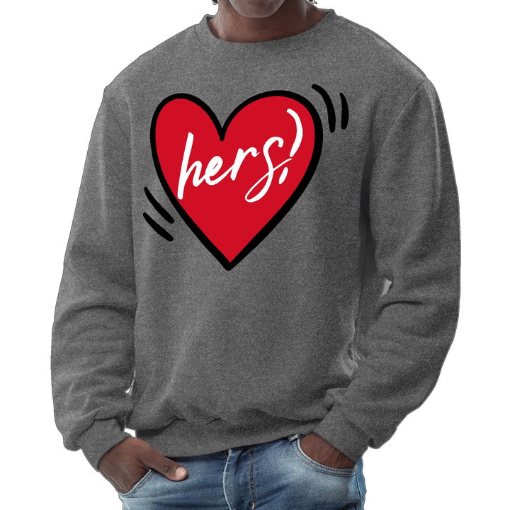 Mens Graphic Sweatshirt Say it Soul Her Heart Couples - Mens | Sweatshirts