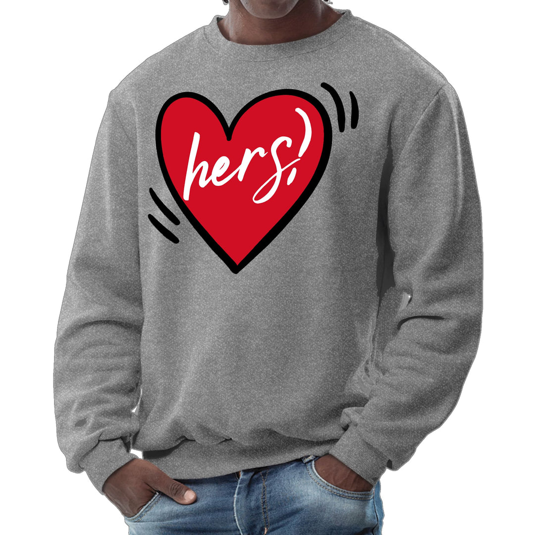 Mens Graphic Sweatshirt Say it Soul Her Heart Couples - Mens | Sweatshirts