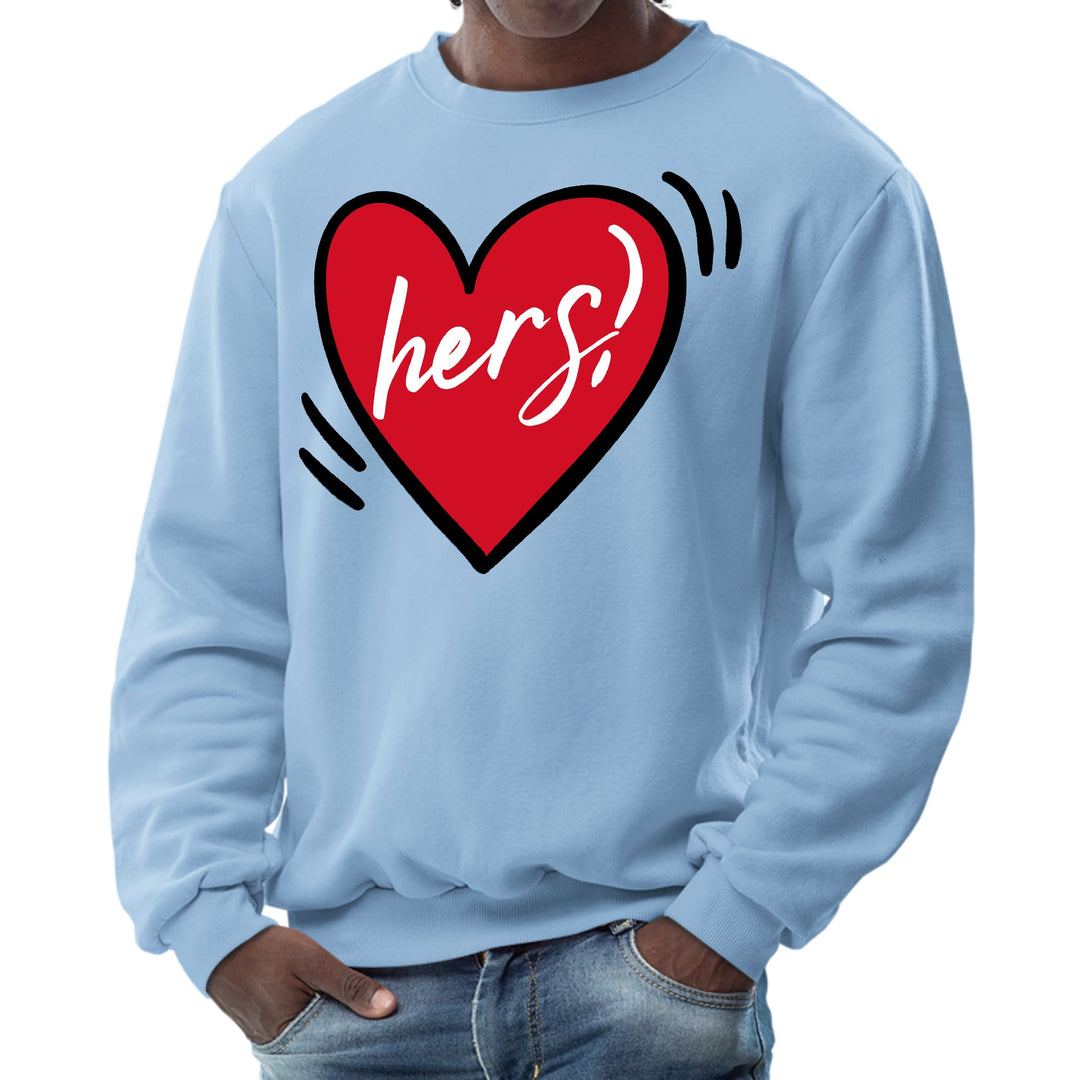 Mens Graphic Sweatshirt Say it Soul Her Heart Couples - Mens | Sweatshirts