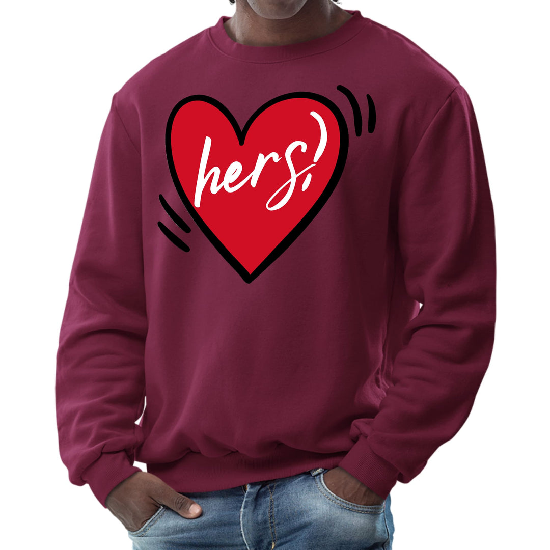 Mens Graphic Sweatshirt Say it Soul Her Heart Couples - Mens | Sweatshirts