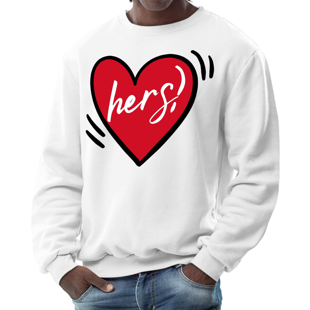 Mens Graphic Sweatshirt Say it Soul Her Heart Couples - Mens | Sweatshirts