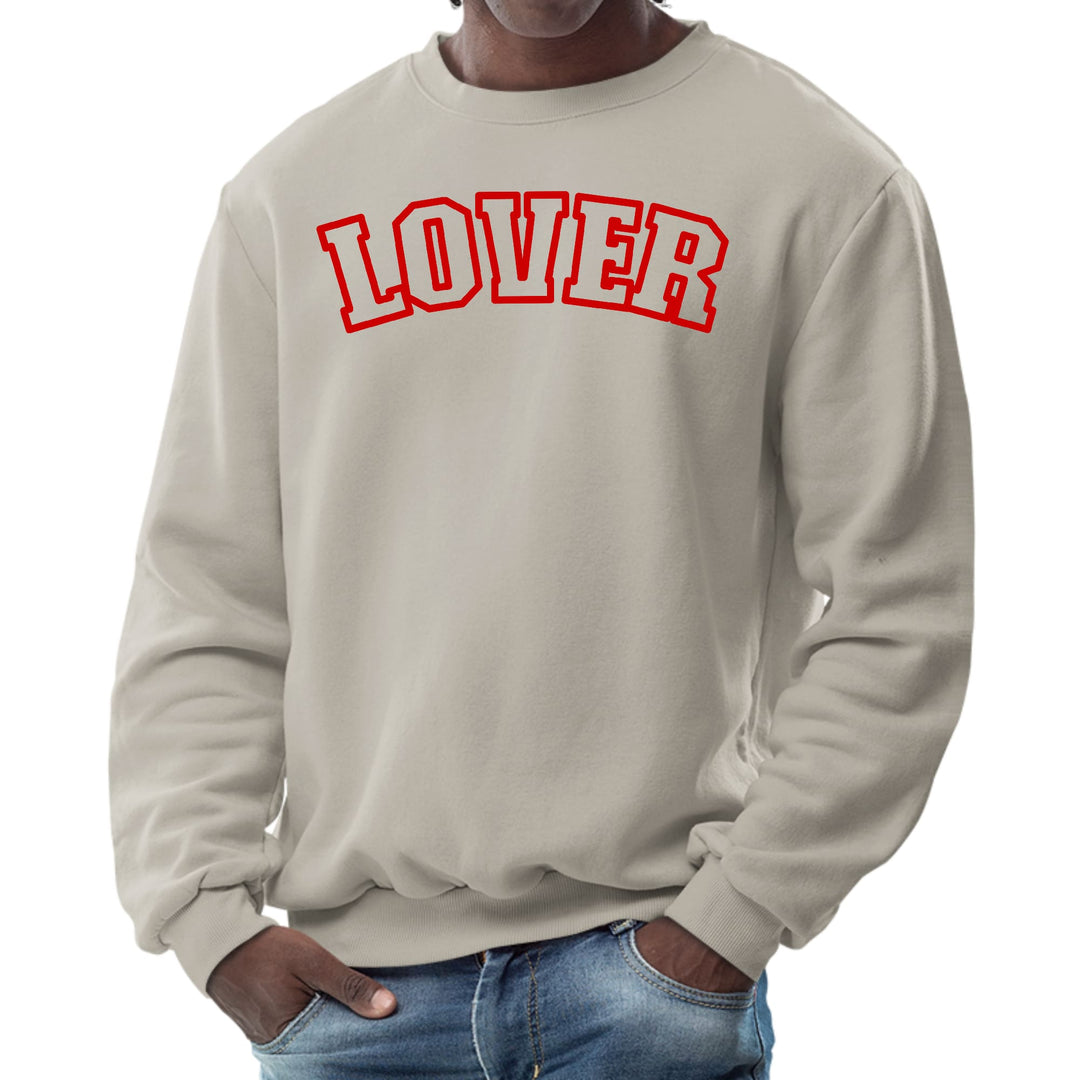 Mens Graphic Sweatshirt Say it Soul Lover Red - Mens | Sweatshirts