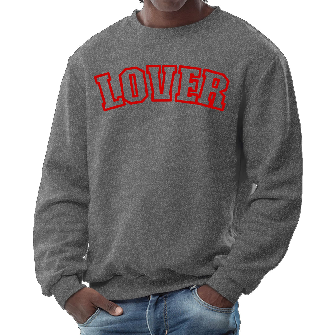 Mens Graphic Sweatshirt Say it Soul Lover Red - Mens | Sweatshirts