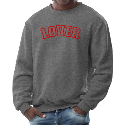Mens Graphic Sweatshirt Say It Soul Lover Red - Mens | Sweatshirts