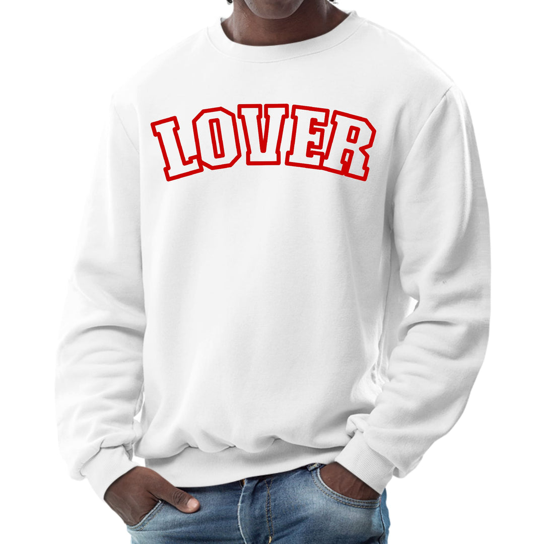 Mens Graphic Sweatshirt Say it Soul Lover Red - Mens | Sweatshirts