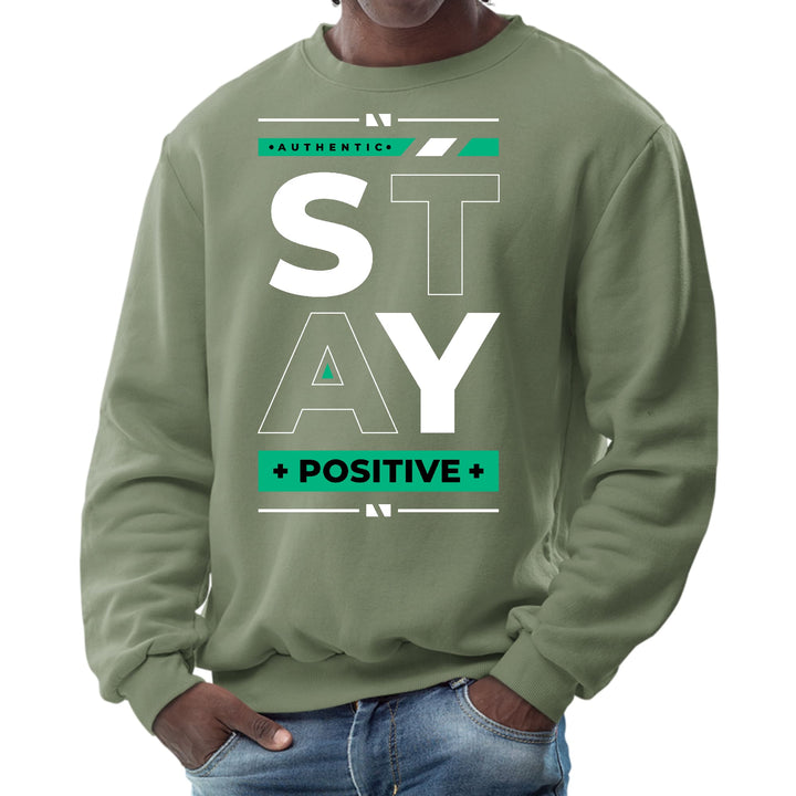 Mens Graphic Sweatshirt Stay Positive - Mens | Sweatshirts