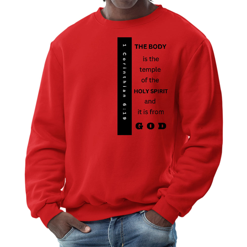 Mens Graphic Sweatshirt the Body is the Temple Print - Mens | Sweatshirts