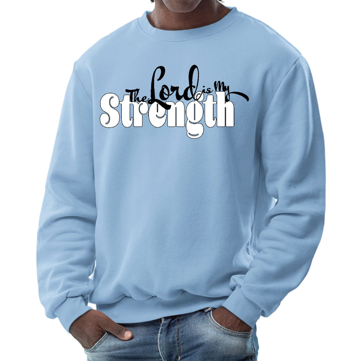 Mens Graphic Sweatshirt the Lord is my Strength Print - Mens | Sweatshirts