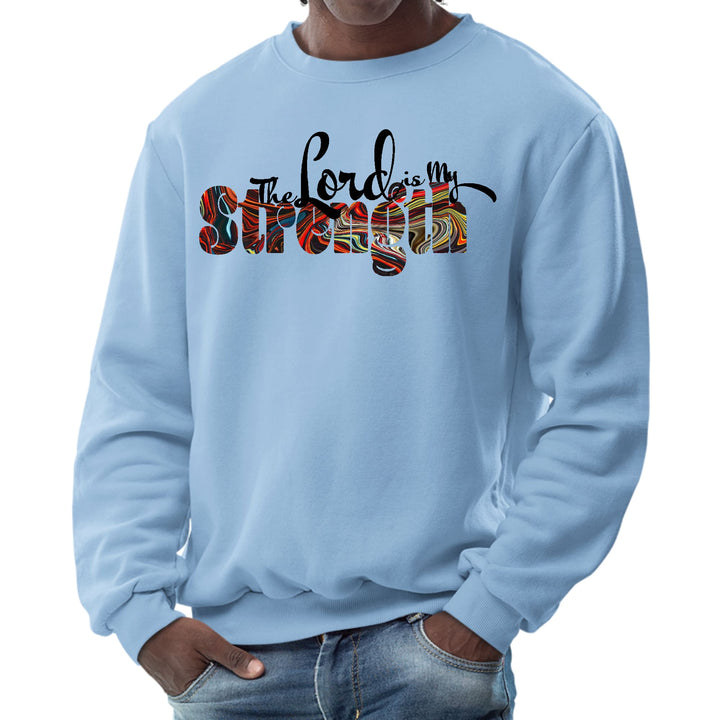 Mens Graphic Sweatshirt the Lord is my Strength Print - Mens | Sweatshirts