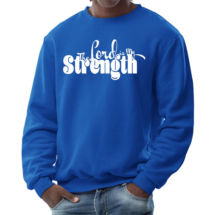 Mens Graphic Sweatshirt - the Lord is my Strength Print - Mens | Sweatshirts