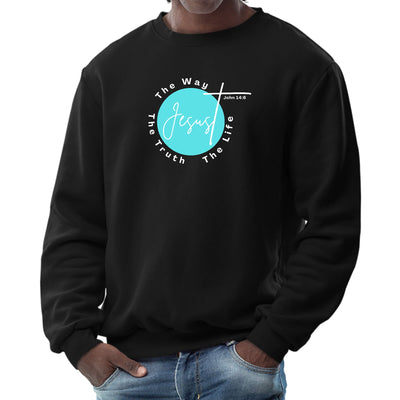 Mens Graphic Sweatshirt The Truth Way Life - Sweatshirts