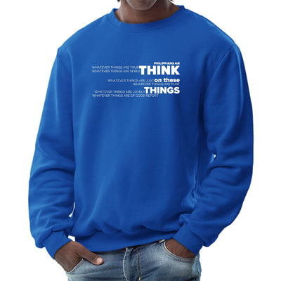 Mens Graphic Sweatshirt Think On These Things - Mens | Sweatshirts