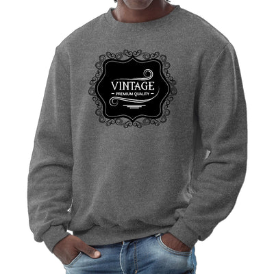 Mens Graphic Sweatshirt Vintage Premium Quality Black White - Mens | Sweatshirts