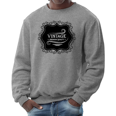 Mens Graphic Sweatshirt Vintage Premium Quality Black White - Mens | Sweatshirts