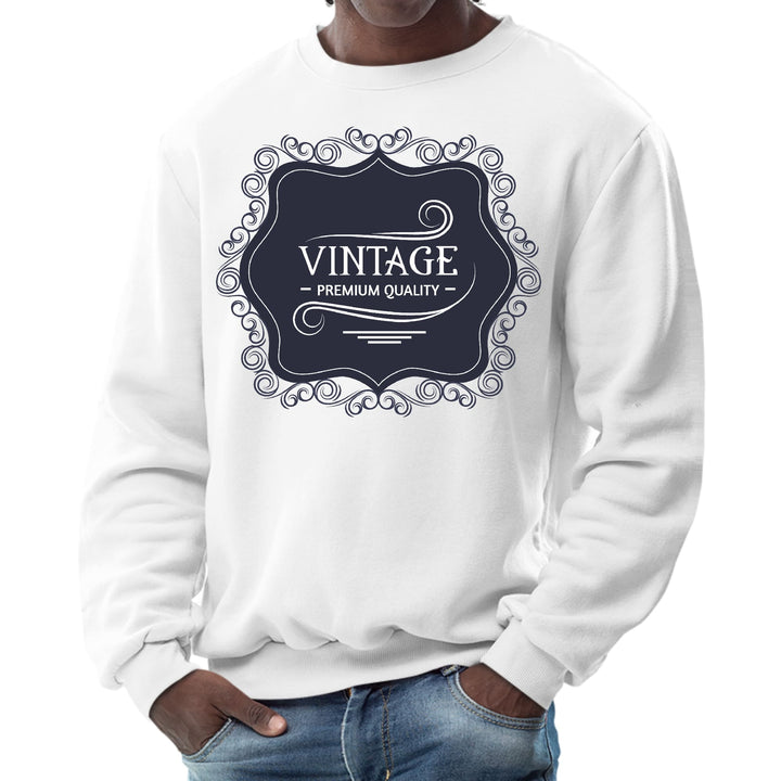 Mens Graphic Sweatshirt Vintage Premium Quality Black White - Mens | Sweatshirts