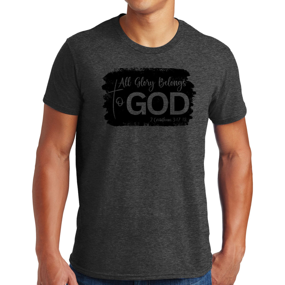 Mens Graphic T-shirt All Glory Belongs to God Print - Mens | T-Shirts